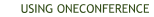 Using oneconference